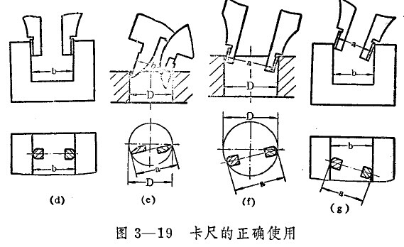 普通游標卡尺的使用圖解 游標卡尺的使用