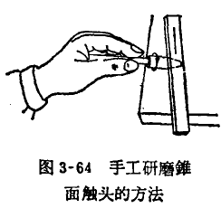 內(nèi)徑百分表錐面觸頭的研磨 內(nèi)徑百分表